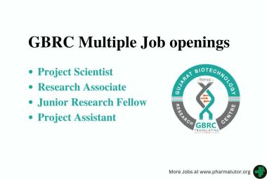 GBRC invites applications for the post of Research Associate, Project Scientist, JRF, Project Associate