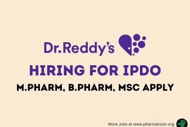 Hiring for IPDO at Dr. Reddy's Laboratories