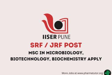 Indian Institute of Science Education and Research looking for SRF, JRF