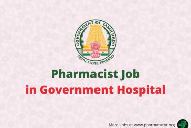 Job for Pharmacist in Government Hospital