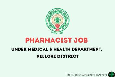 Job for Pharmacist under Health, Medical and Family Welfare Department