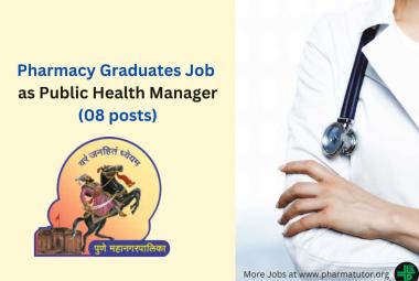 Job for Pharmacy Graduates as Public Health Manager at Health Department PMC