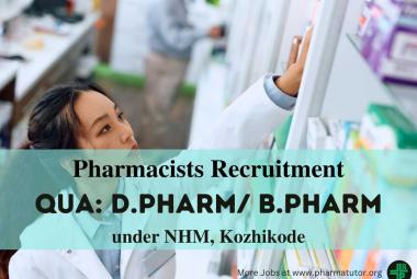 Jobs for D.Pharm/ B.Pharm under National Health Mission