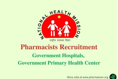Pharmacists recruitment at Government Hospitals, Government Primary Health Center and Welfare Centers