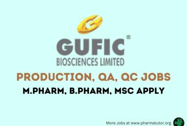 Production, QA, QC Jobs at Gufic Biosciences