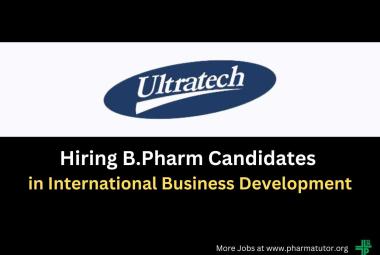 Ultratech India Limited Hiring B.Pharm Candidates in International Business Development