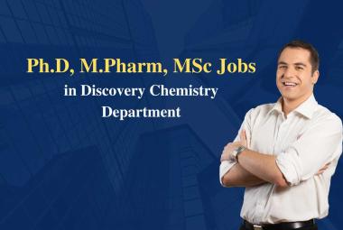 Vacancy for Ph.D, M.Pharm, MSc in Discovery Chemistry Department at Syngene