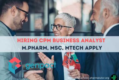 Work as CPM Business Analyst at Genpact Limited