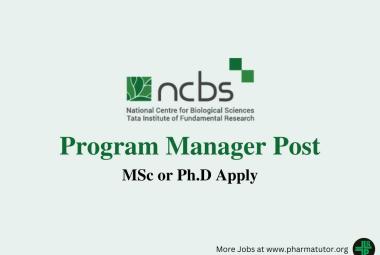 Applications are invited for the post of Program Manager at NCBS
