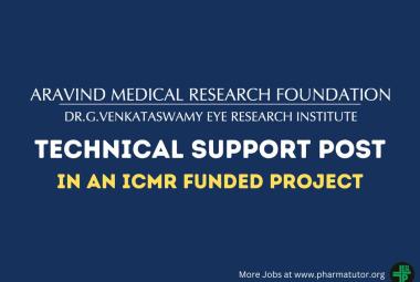 Applications are invited for the post of Technical Support at AMRF