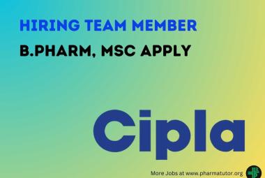Cipla Hiring Team Member