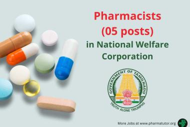 Job for Pharmacists in National Welfare Corporation in Cuddalore District