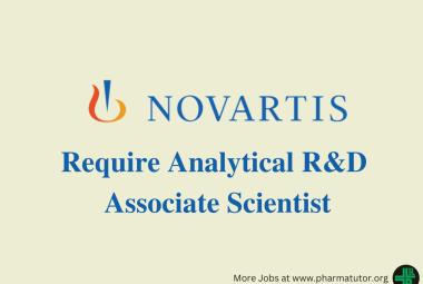 Require Analytical R&D Associate Scientist at Novartis