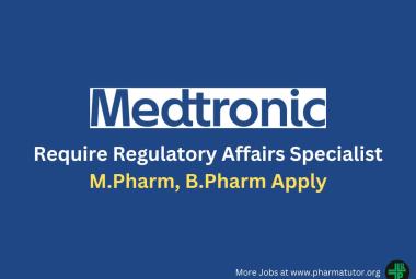 Require Regulatory Affairs Specialist at Medtronic