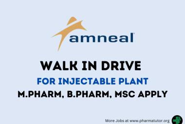 Walk in Drive for Injectable Plant at Amneal Pharmaceuticals