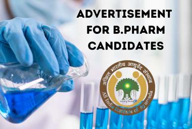 Advertisement for B.Pharm Candidates in Pharmacology Laboratory at AIIA