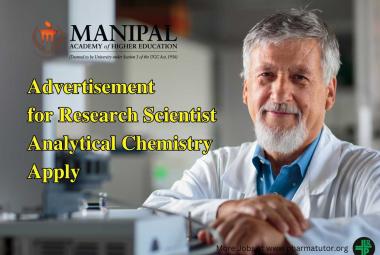 MAHE invites applications for the position Project Research Scientist