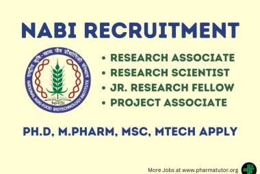 NABI requires Research Associate, Research Scientist, JRF, Project Associate