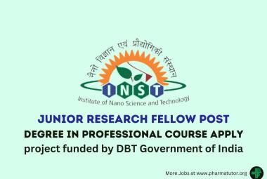 Vacancy for Junior Research Fellow at Institute of Nano Science and Technology