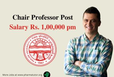 Work as Chair Professor at Panjab University