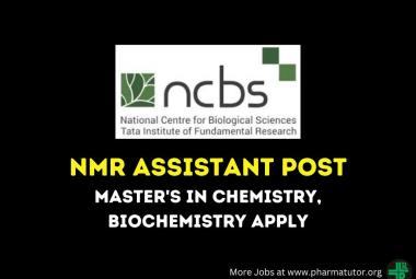 Work as NMR Assistant at National Centre for Biological Sciences