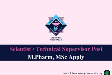 Work as Scientist / Technical Supervisor at NIPER