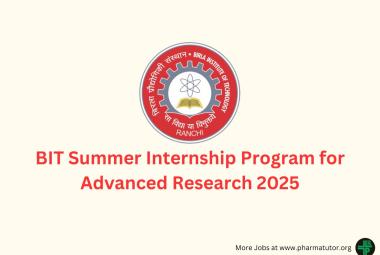 BIT Summer Internship Program for Advanced Research 2025