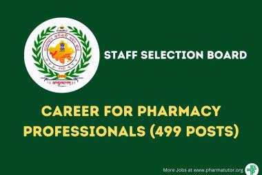Career for Pharmacy professionals under Staff Selection Board