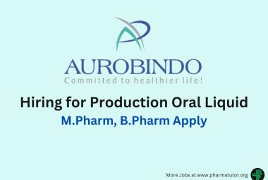 Hiring for Production Oral Liquid at APL Healthcare Ltd