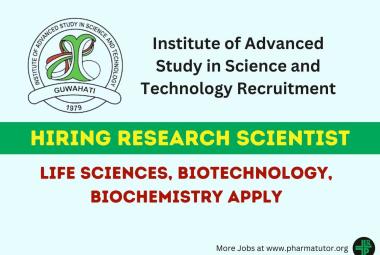 IASST Hiring Research Scientist