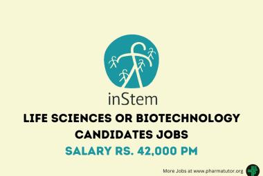 iBRIC-inStem invites applications from Life sciences or Biotechnology candidates