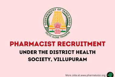 Job for Pharmacist in District Health Society, Villupuram