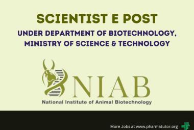 NIAB invites applications for post of Scientist E