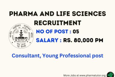 Job for Pharma and Life Sciences candidates at ICMR