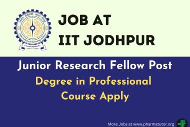 Vacancy for Junior Research Fellow at IIT Jodhpur