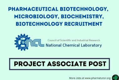 Vacancy for Project Associate at NCL