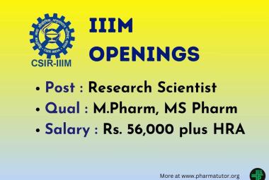 Advertisement for Research Scientist at IIIM