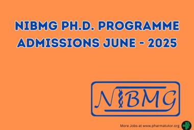 Applications are invited for Ph.D. Programme Admissions June - 2025 at NIBMG
