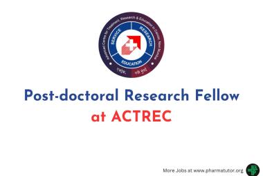 Applications are invited for Post-doctoral Research Fellow at ACTREC