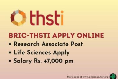 Apply Online for Research Associate at THSTI