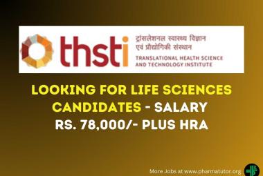 BRIC-THSTI looking for Life Sciences candidates