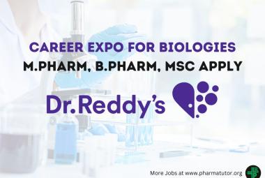 CAREER EXPO IN HYDERABAD for Biologies at Dr. Reddy's Laboratories
