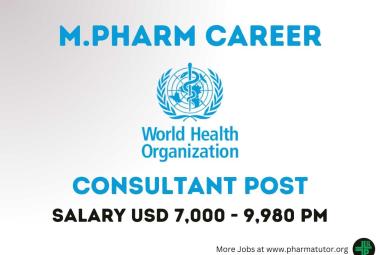 Career for M.Pharm as Consultant at World Health Organization