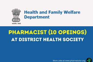 District Health Society Inviting application for post of Pharmacist