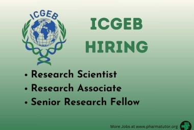 ICGEB Hiring Research Associate, Research Scientist, SRF in the Structural parasitology group