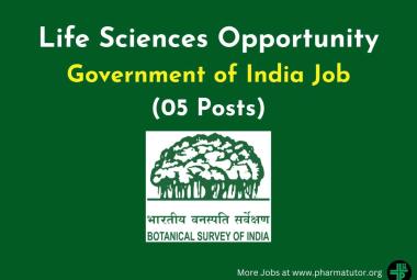 Life Sciences Opportunity at Botanical Survey of India