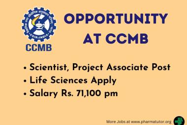 Life Sciences Opportunity at CCMB