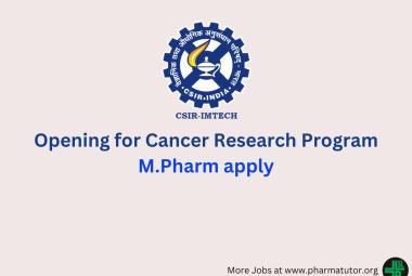 Opening for Cancer Research Program at IMTech