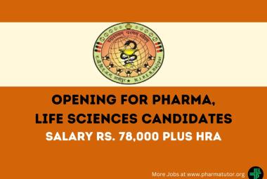 Opening for Pharma, Life Sciences candidates at NIPER