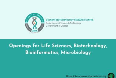 Openings for Life Sciences, Biotechnology, Bioinformatics, Microbiology at GBRC